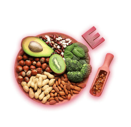 Vitamin E - beauty collagen drink ingredients graphic image