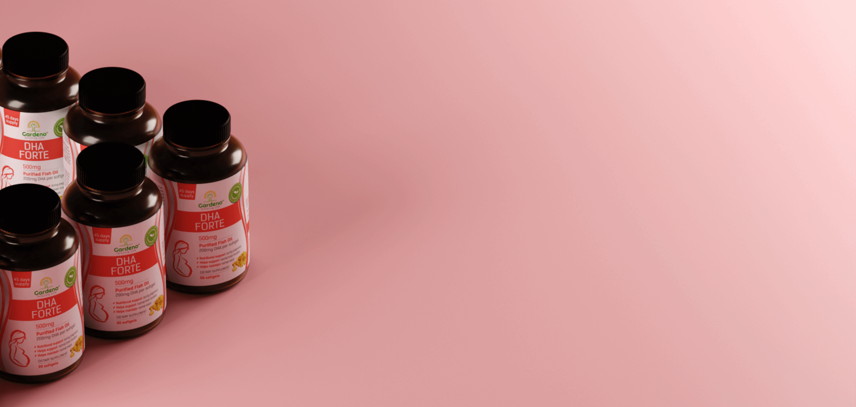 DHA Forte nutrition facts background image