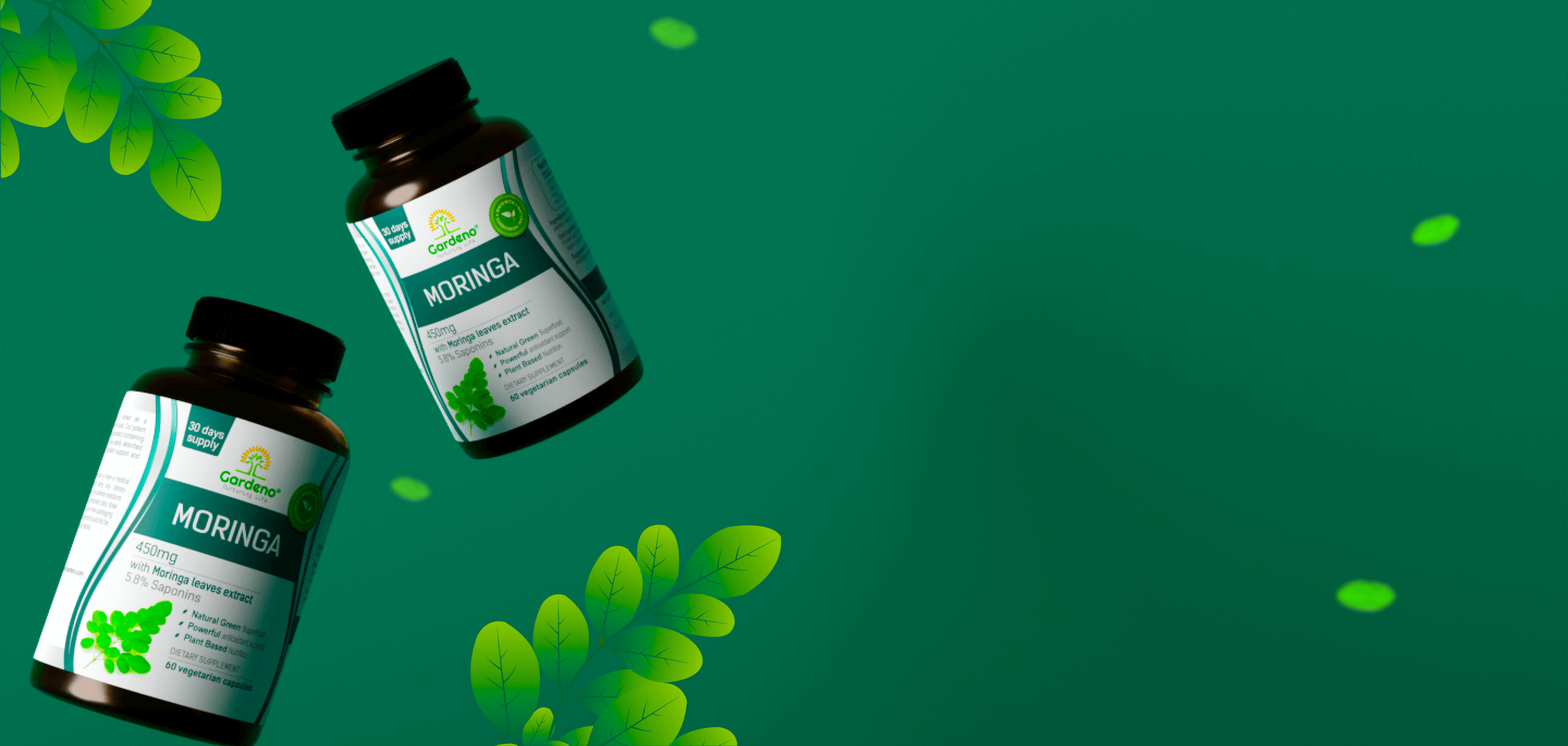 Moringa nutrition facts background image