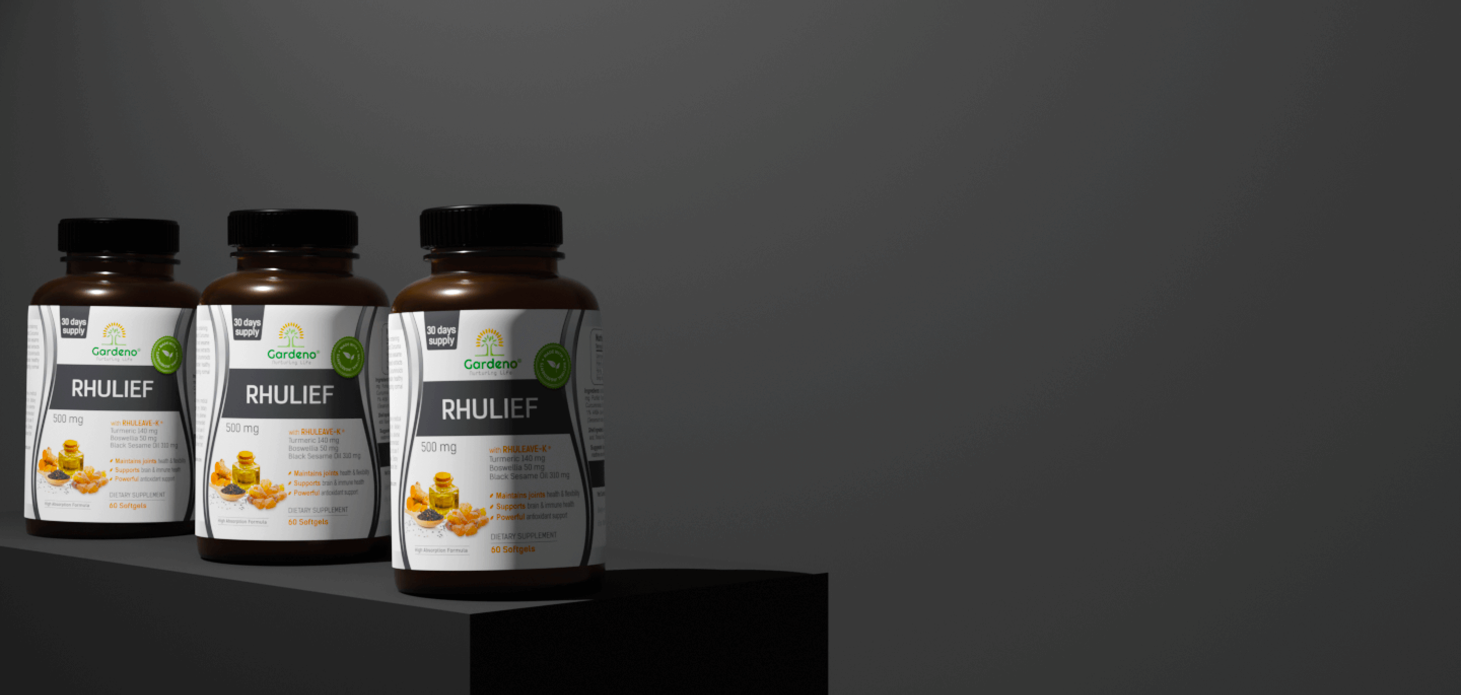 Rhulief nutrition facts background image