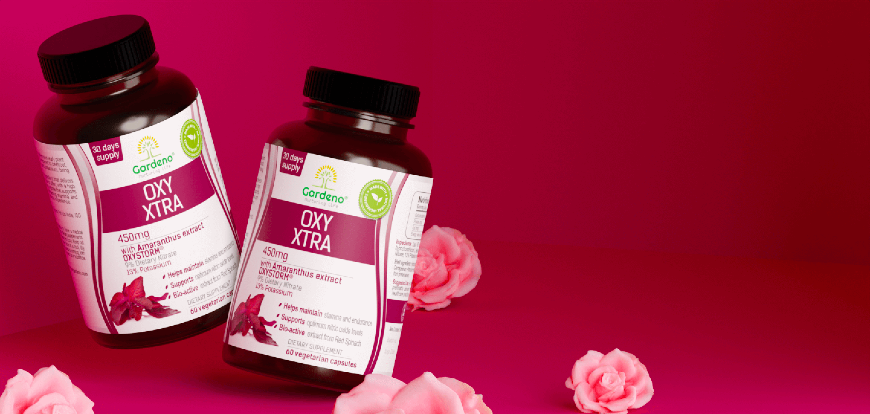 Oxy Xtra nutrition facts background image