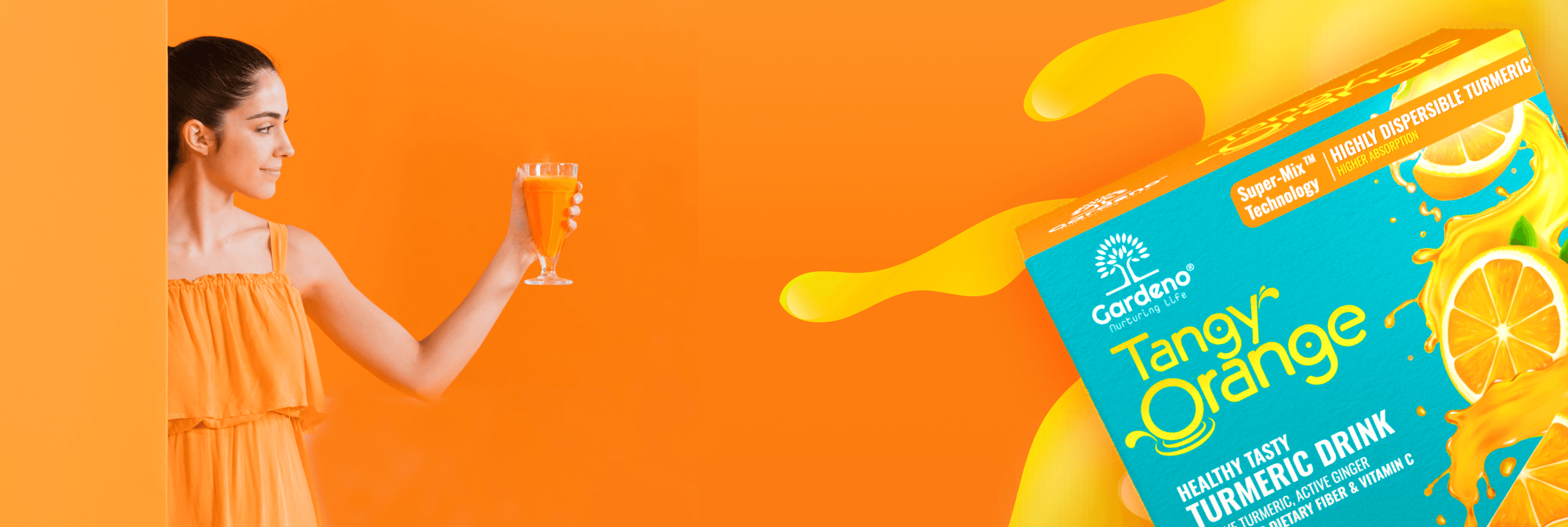 Tangy orange turmeric drink benefit banner image