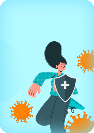 Healthy immune function graphic image