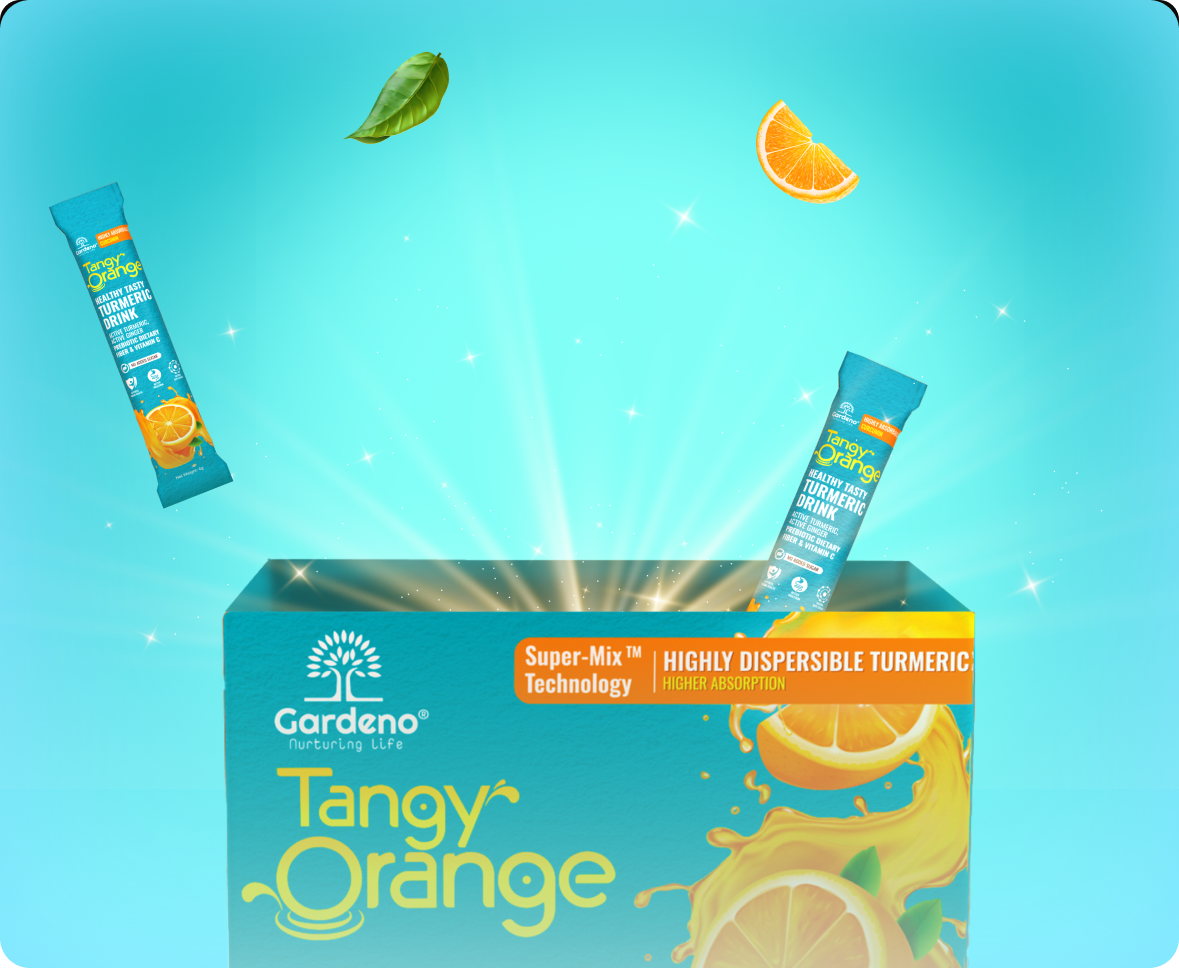 Tangy orange turmeric drink Nutrition Facts image
