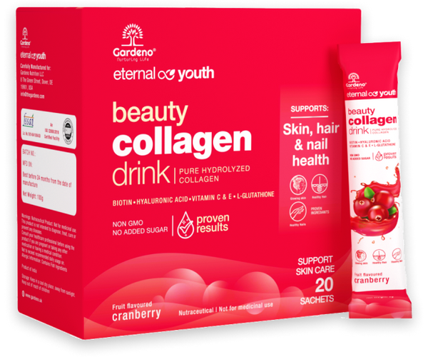 Shop Eternal Youth | Premium Collagen Beauty Drink | Gardeno