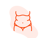 Abdominal pain icon